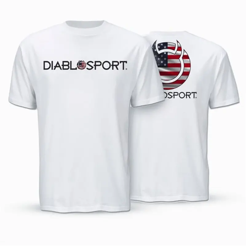 Diablosport G1072 Patriotic Usa Flag T-Shirt – White, Medium Fit 1