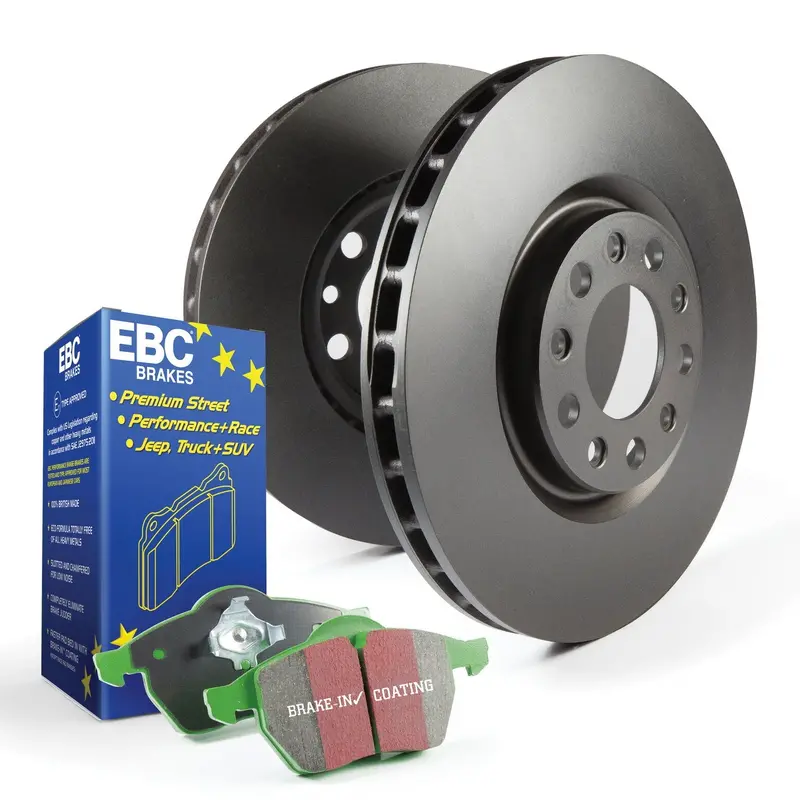 Ebc Greenstuff Brake Kit – S14Kf1057, Front & Rear Pads And Rk Series Rotors For Suvs 1