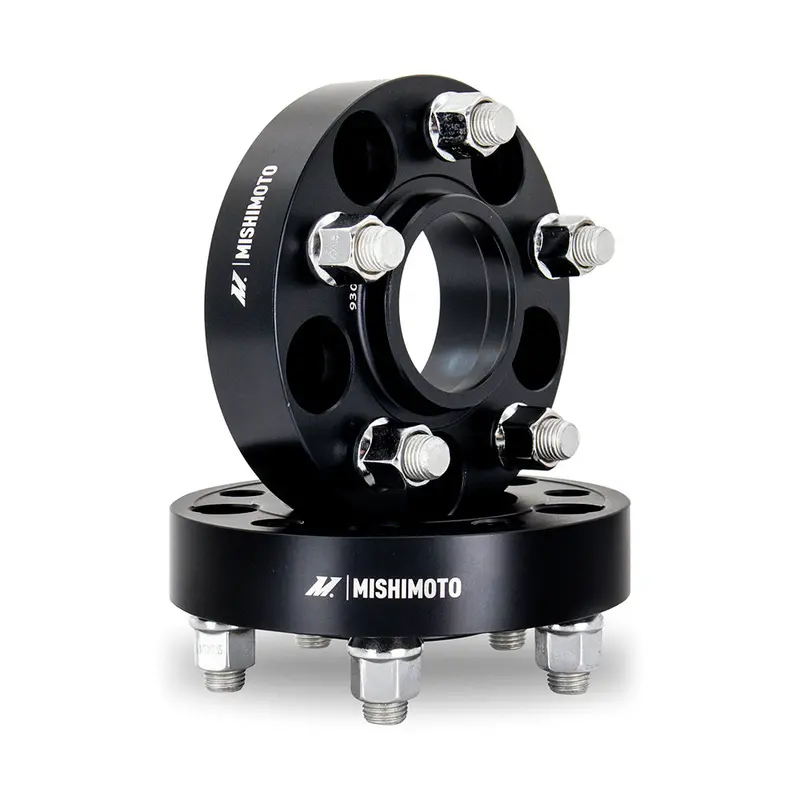 Mishimoto Mmws-001-350Bk Black Anodized Wheel Spacers — 5X114.3, 70.5Mm Cb, M14X1.5, 1.4" Thick 1