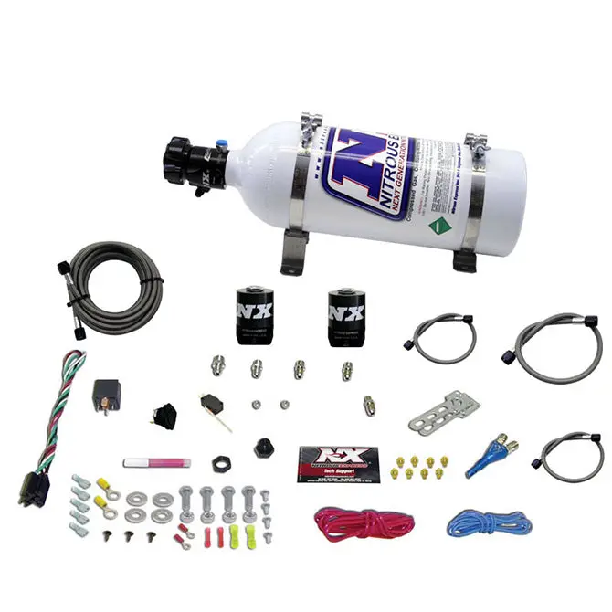 Nitrous Express Single-Nozzle Efi Nitrous Kit – Ford-Compatible, 5 Lb Bottle, Multiple Hp Levels 1