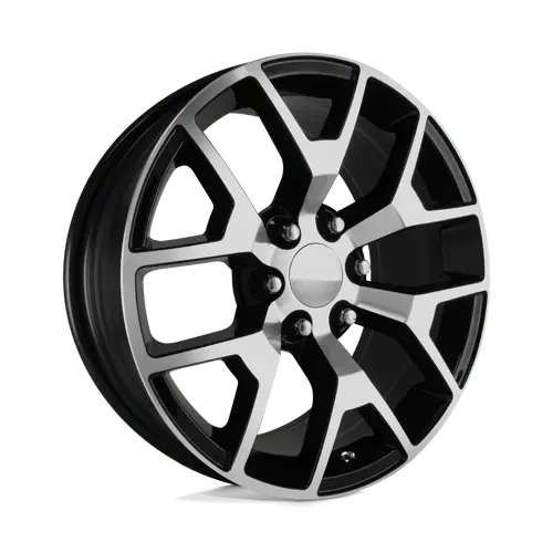 Performance Replicas Pr150 22X9 Wheel – 6X5.5 Bolt Pattern, Gloss Black Machined Face 1