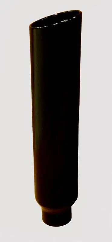 Pypes Exhaust Stack Pipe – 5" To 7" Dual-Diameter, 36" Length, Black 304 Stainless Steel 1