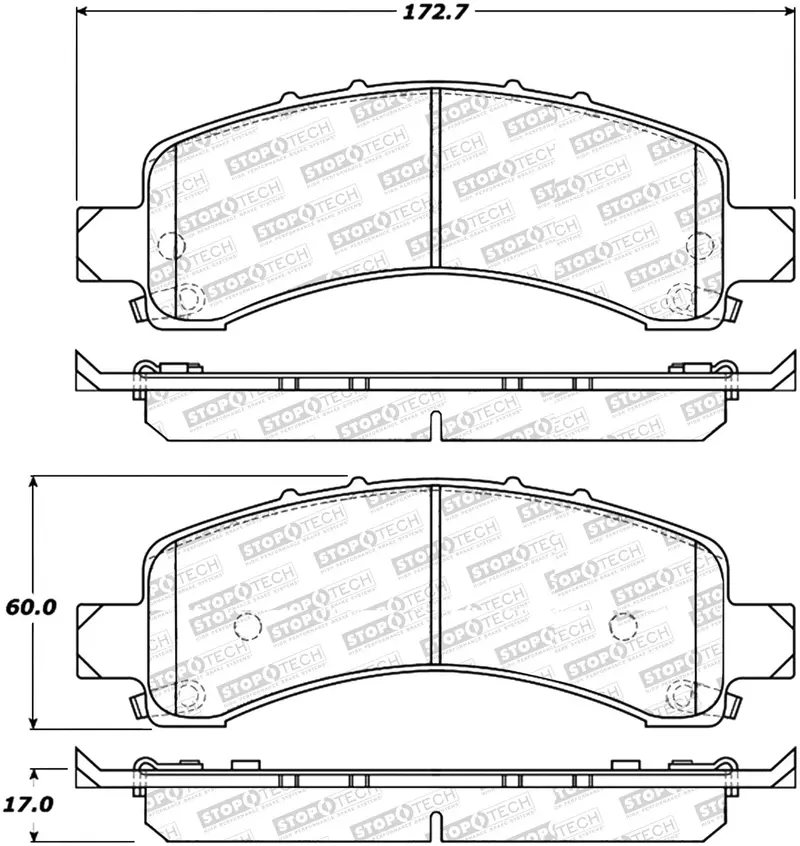 Stoptech Street Select Brake Pads – Model 305.09741 1