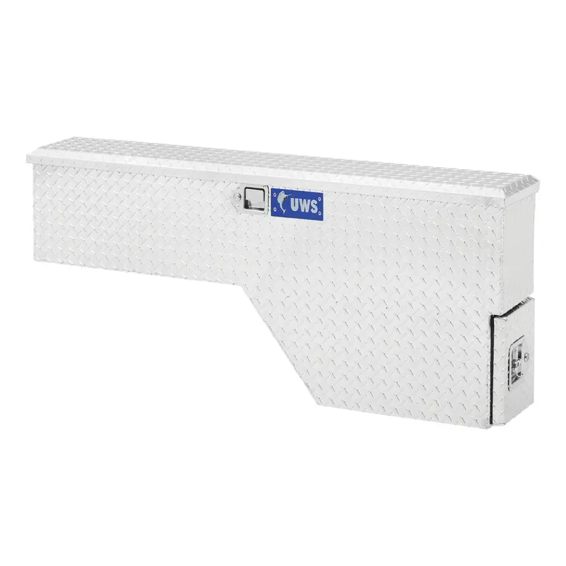 Uws Ec30001 Heavy-Duty Aluminum Wheel Well Toolbox — 48" Driver-Side, Bright Finish 1